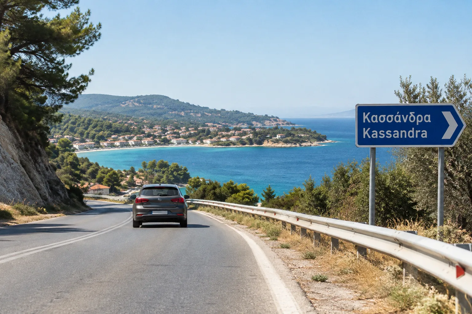 Location de voiture à Kassandra (Grèce) : guide pratique 2026