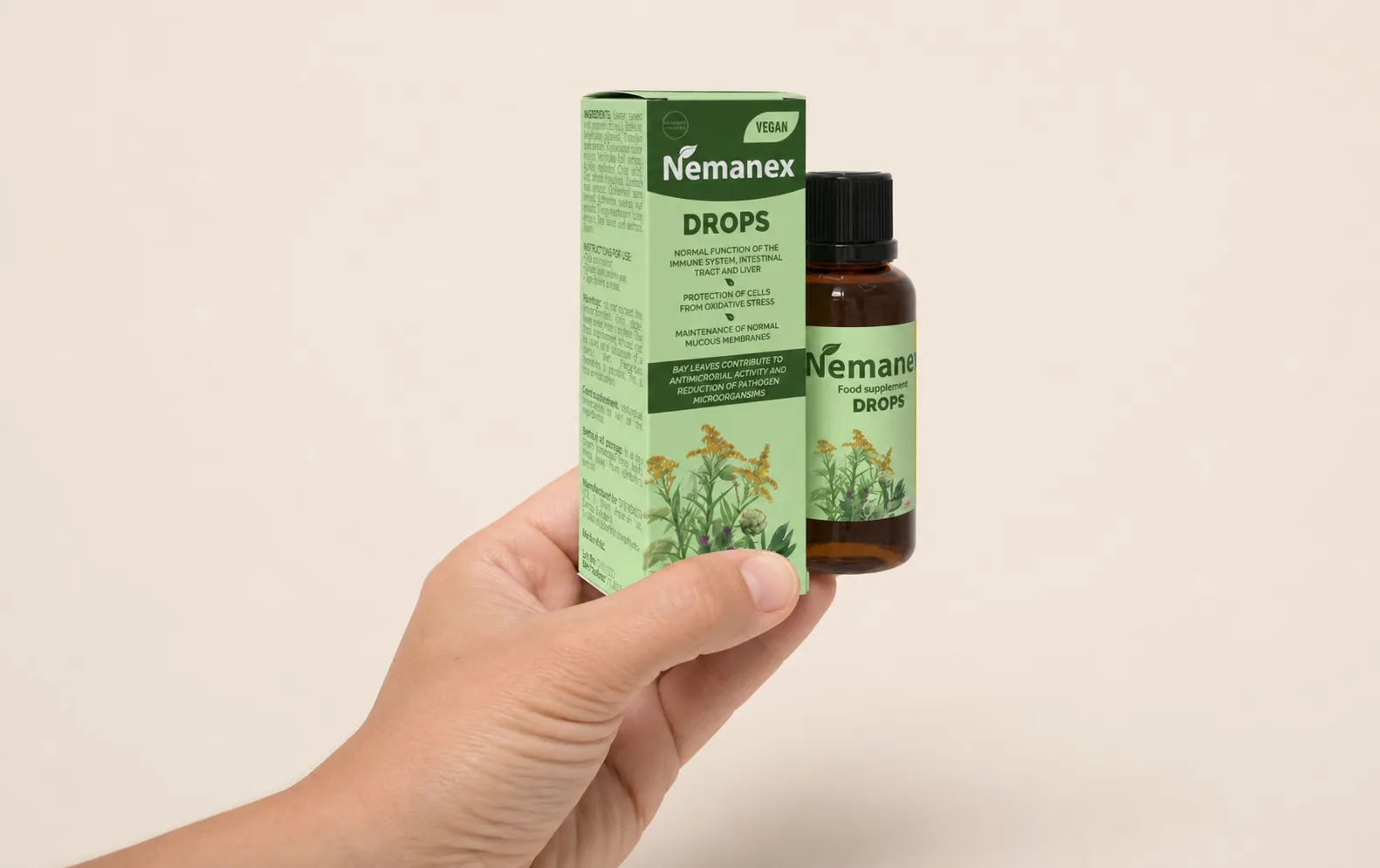 Nemanex Cystitis — le produit en main