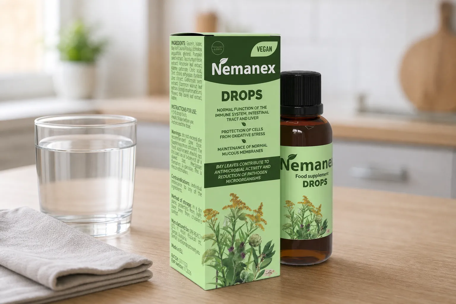 Nemanex — le produit au quotidien