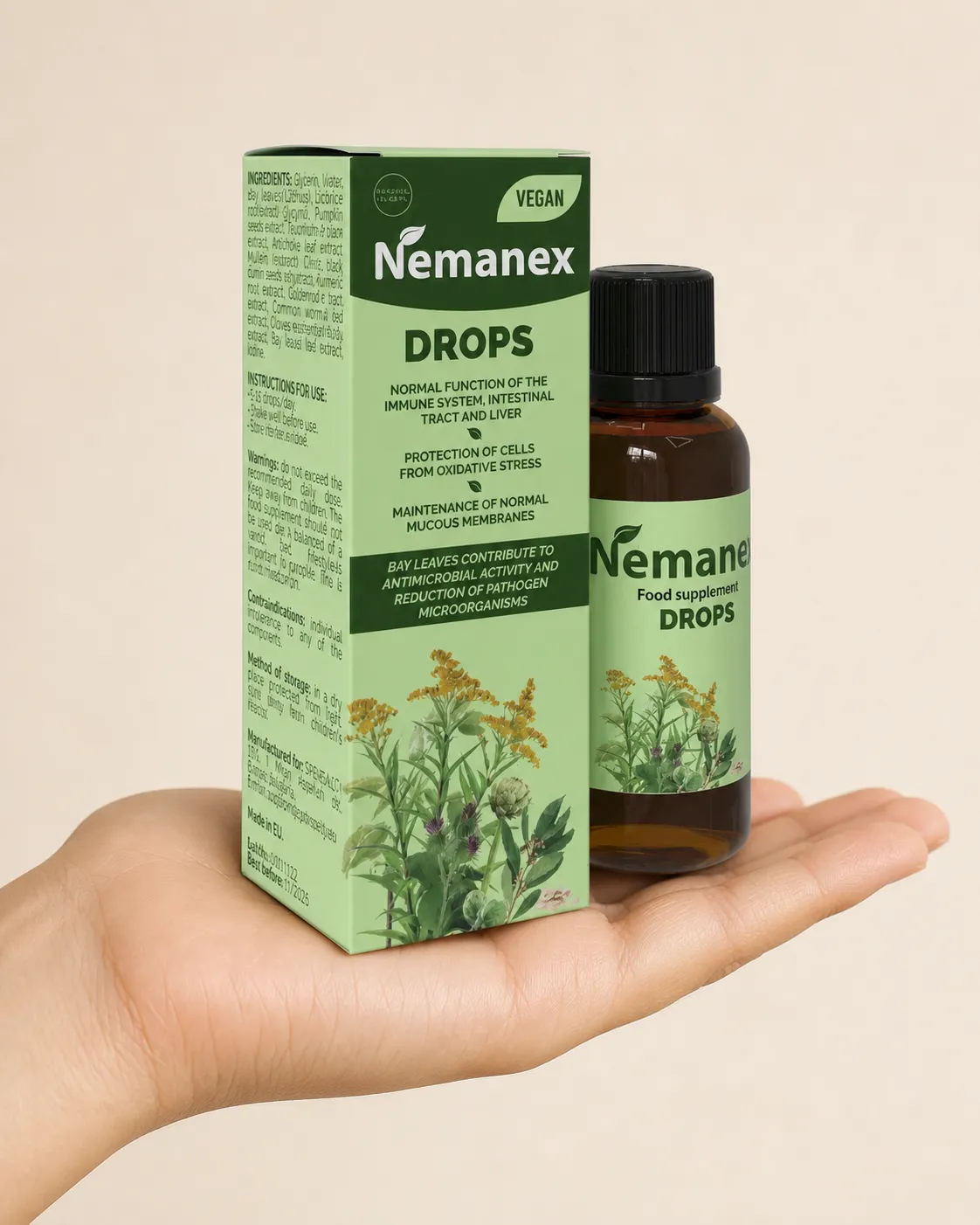 Nemanex — le produit en main