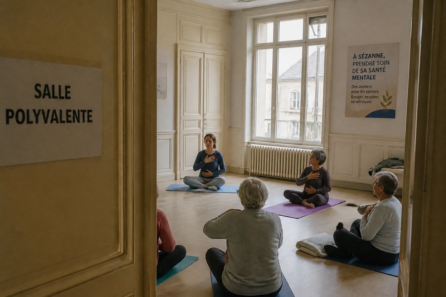 Santé mentale des seniors à Sézanne : le rôle clé du mouvement et de la respiration